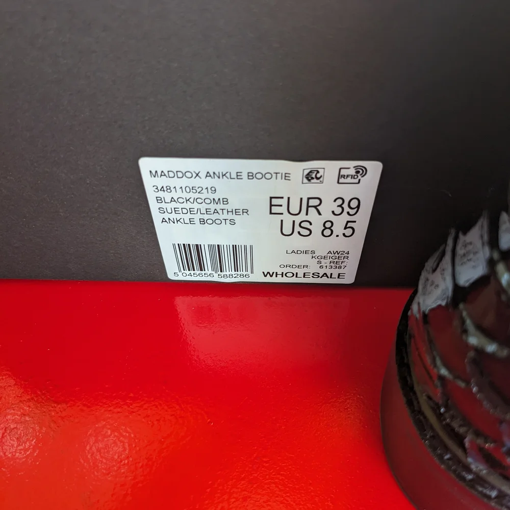 Kurt Geiger Black and Gold Women's Shoes. New In A Box.